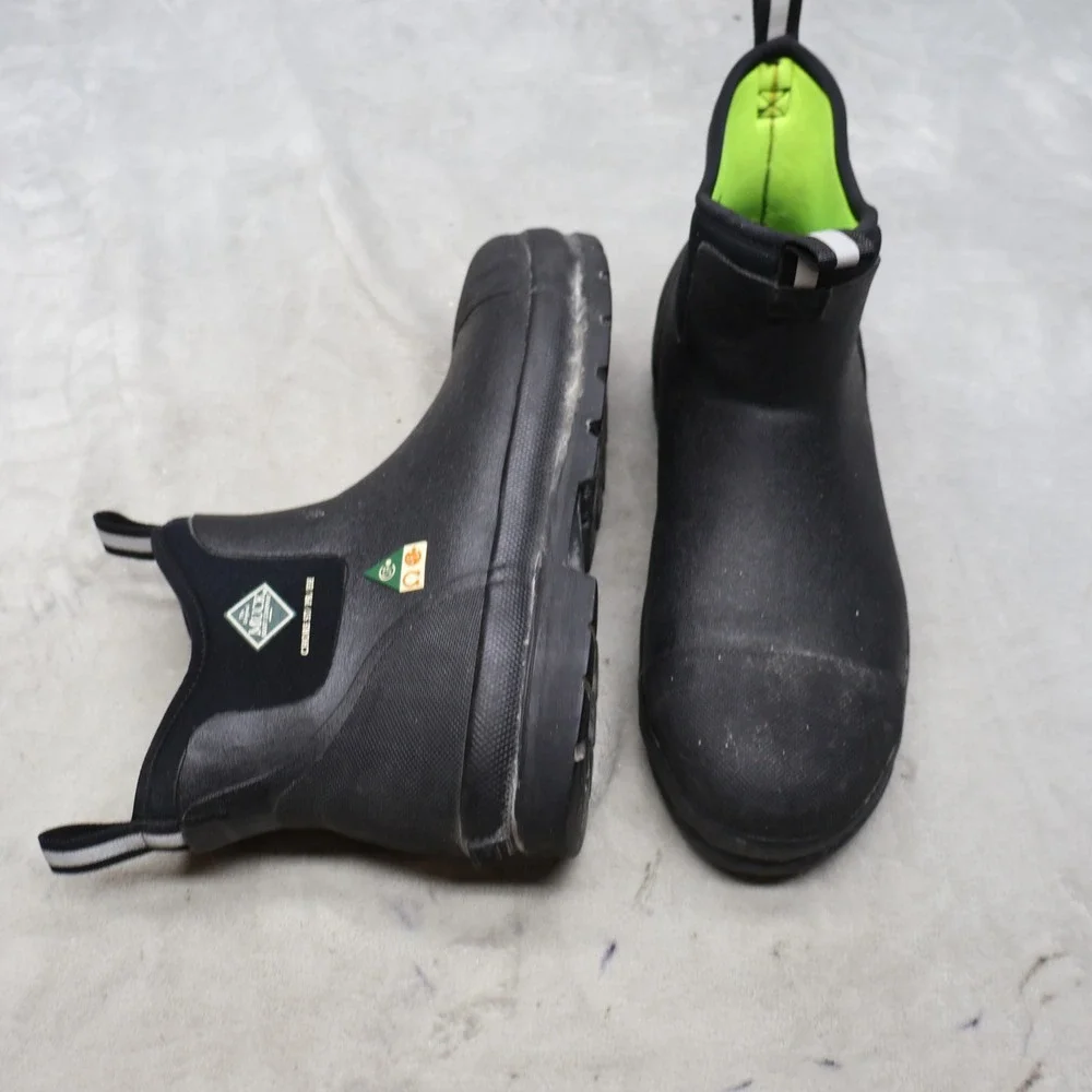 Muck Boot Unisex M10 W11 Work Boots Black Chore Mid Steel Toe Waterproof 010021